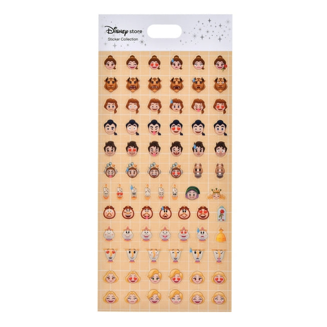 Die Schöne und das Biest Mini-Icon-Aufkleber Japan Disney Store