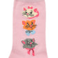 Marie, Berlioz, Toulouse Modekatze Socken Triple Face Pink Japan Disney Store