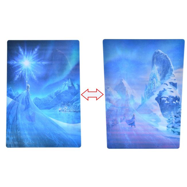 Anna & Elsa Eisburg Lenticular Postkarte Japan Disney Store