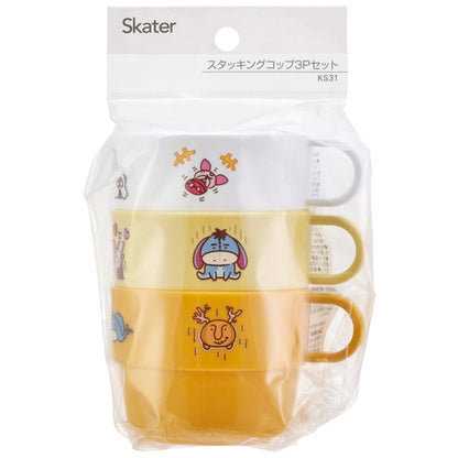 Stapelbecher 3er Set Kanahai/Pooh Japan Disney Store