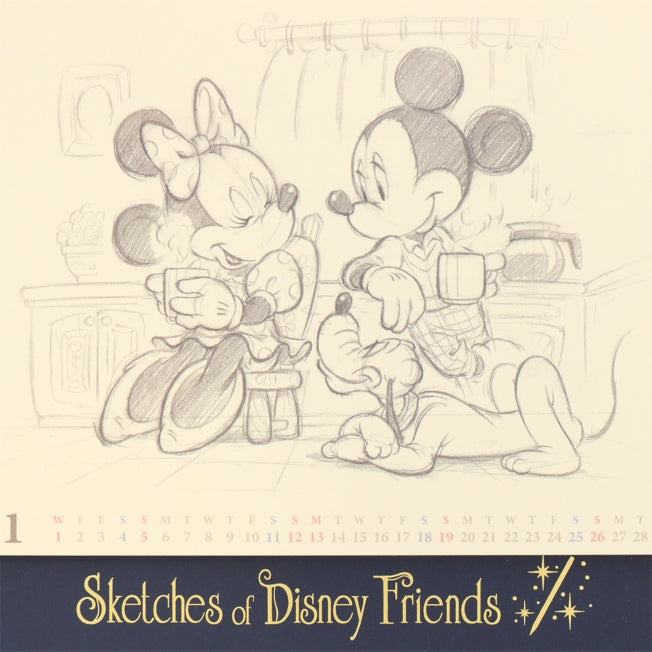 Disney Store - Tischkalender 2025 - Kalender Japan Disney Store
