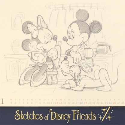 Disney Store - Tischkalender 2025 - Kalender Japan Disney Store