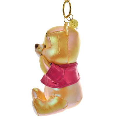 Winnie the Pooh Glänzender Plüsch Schlüsselanhänger Japan Disney Store