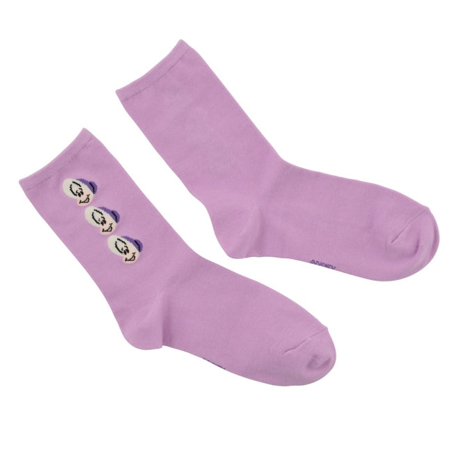 Young Oyster Triple Face Purple 36-39 Japan Disney Store