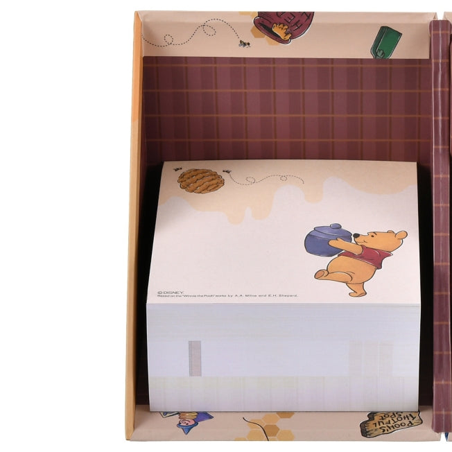 Winnie the Pooh, Ferkel, Tigger Notizblock und Memobuch mit Stifthalter Holiday Japan Disney Store