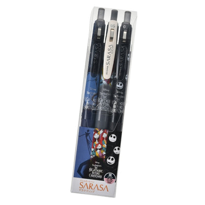 Jack Skellington & Sally Sarasa Clip 0.5 Gel Kugelschreiber Set Japan Disney Store