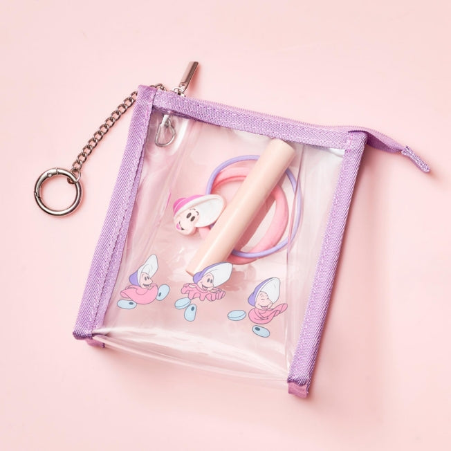 Young Oyster mit Karabiner Clear - Kosmetiktasche Japan Disney Store