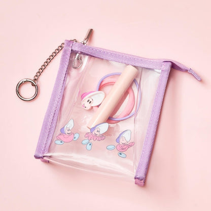 Young Oyster mit Karabiner Clear - Kosmetiktasche Japan Disney Store