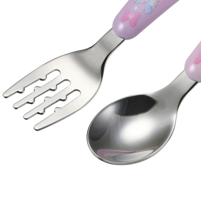 Disney Store - Minnie Löffel-Gabel Set Regenbogen Einhorn - Geschirr für Kinder Japan Disney Store