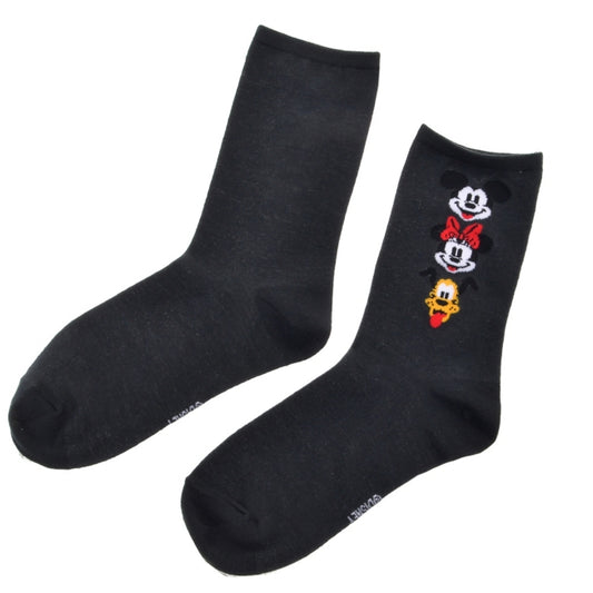 Mickey, Minnie, Pluto Socken Triple Face Grau 36-39