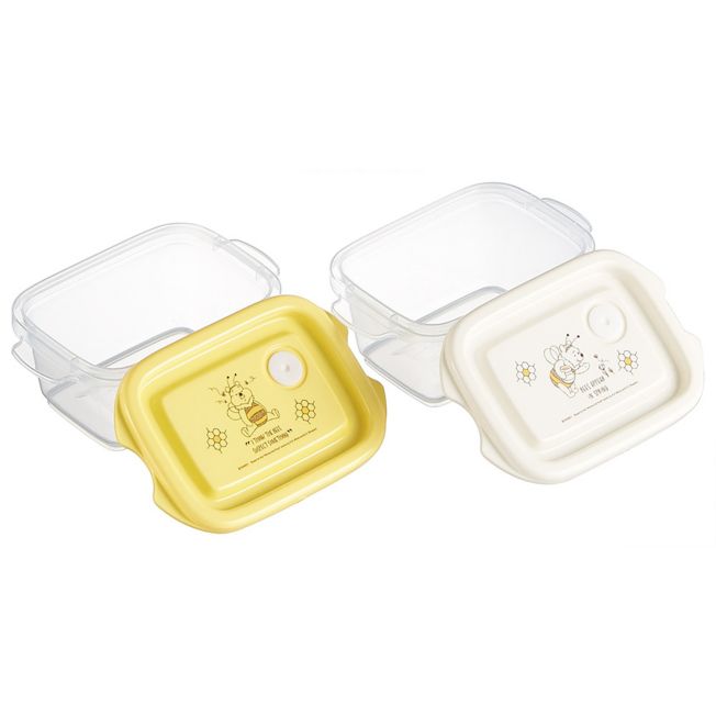 Disney Store - Skater Antibakterielle Siegelbox 2 Stück 240ml mit Luftblasen Stapelbar Mikrowellengeeignet - Bento-Box Japan Disney Store