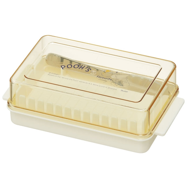 Pooh/Love to Grow Butterdose mit Schneideführung und Butterknife Japan Disney Store