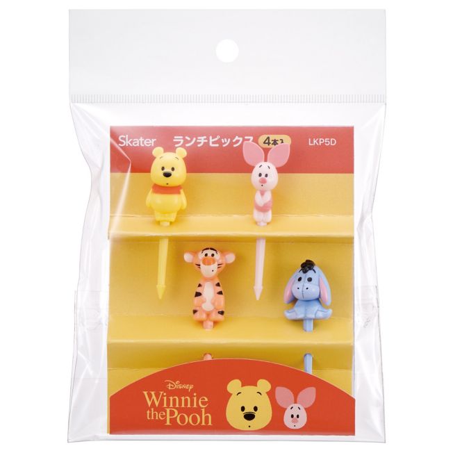 Disney Store - Skater Lunch Picks Winnie the Pooh - Lunchzubehör Japan Disney Store