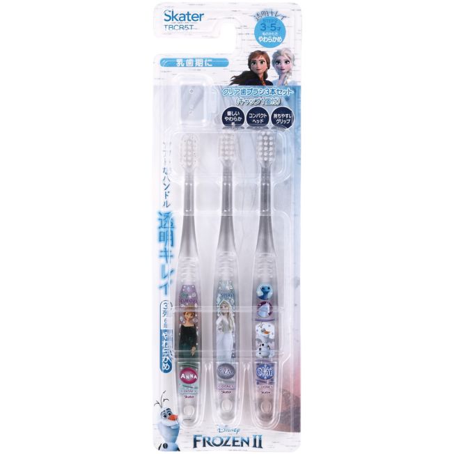 Frozen Clear Zahnbürste 3er-Set Japan Disney Store