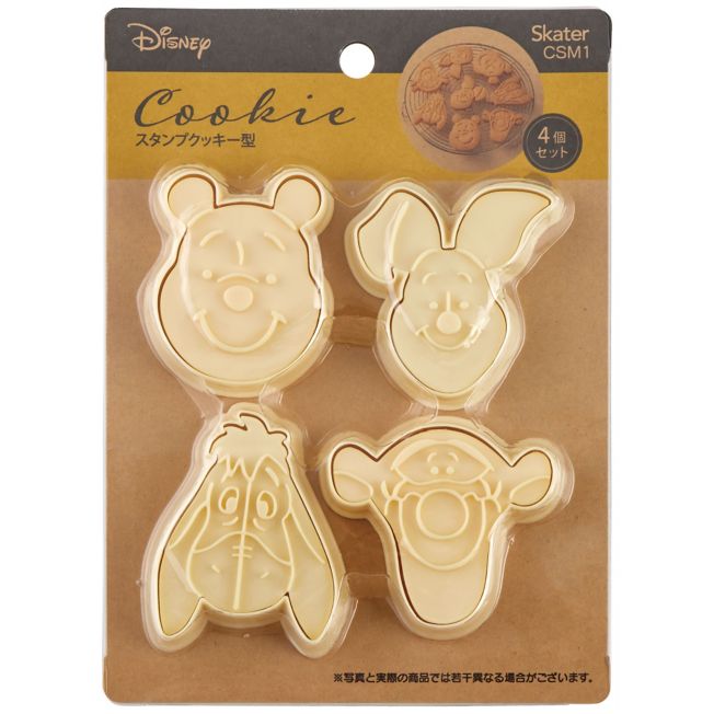 Disney Store - Skater Stempelkeksform [4er Set] Winnie the Pooh CSM1 - Küchenzubehör Japan Disney Store