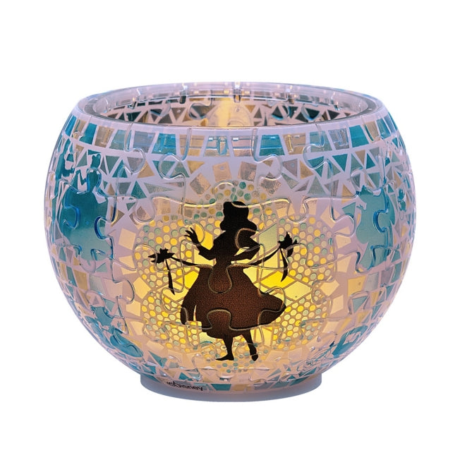 Cinderella Lampenschirm (transparente Teile) 80-teiliges Glasmosaik 7x10x10cm LED-Licht Japan Disney Store