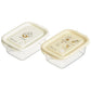 Disney Store - Skater Antibakterielle Siegelbox 2 Stück 300ml mit Luftblasen Stapelbar Mikrowellengeeignet - Lebensmittelbehälter Japan Disney Store