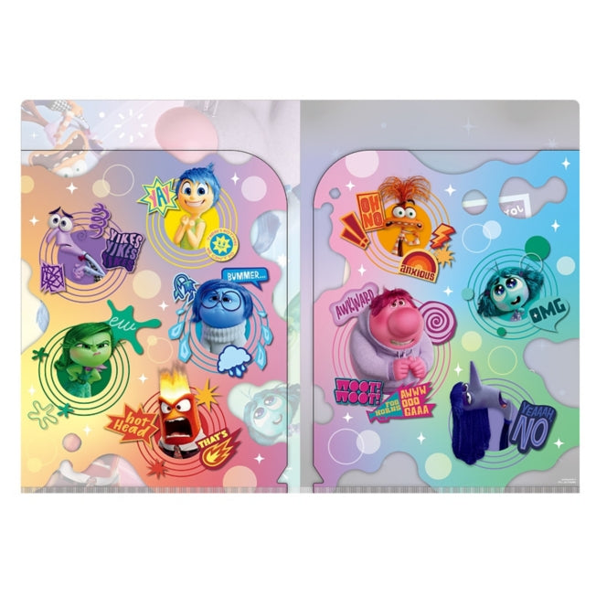 Inside Out 2 Doppel-Pocket Klarsichthülle Japan Disney Store