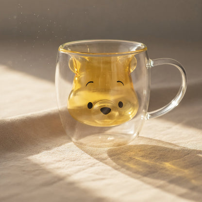 Winnie the Pooh doppelwandiges hitzebeständiges Glasbecher