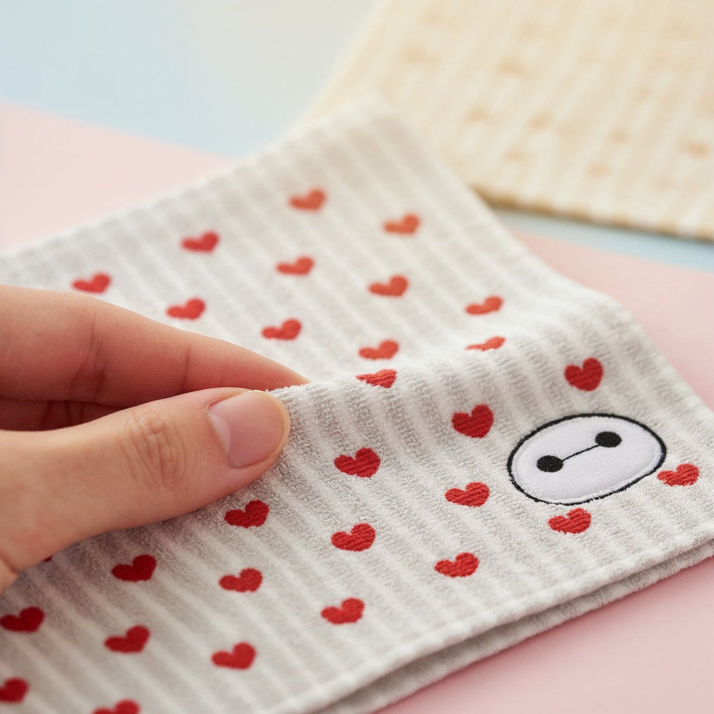 Baymax Mini Handtuch mit Gaze-Punktmotiv