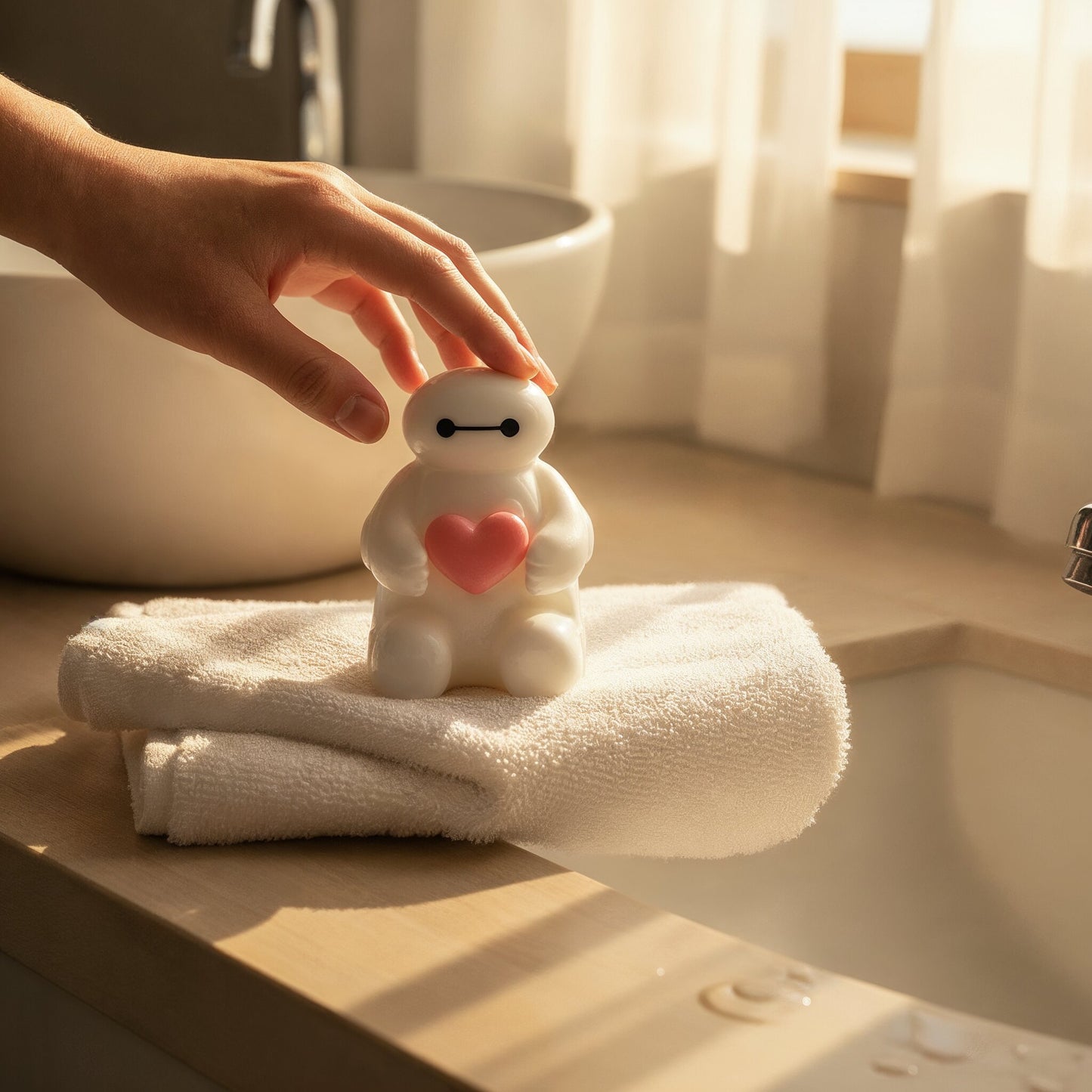 Baymax Seifenherz Umarmung