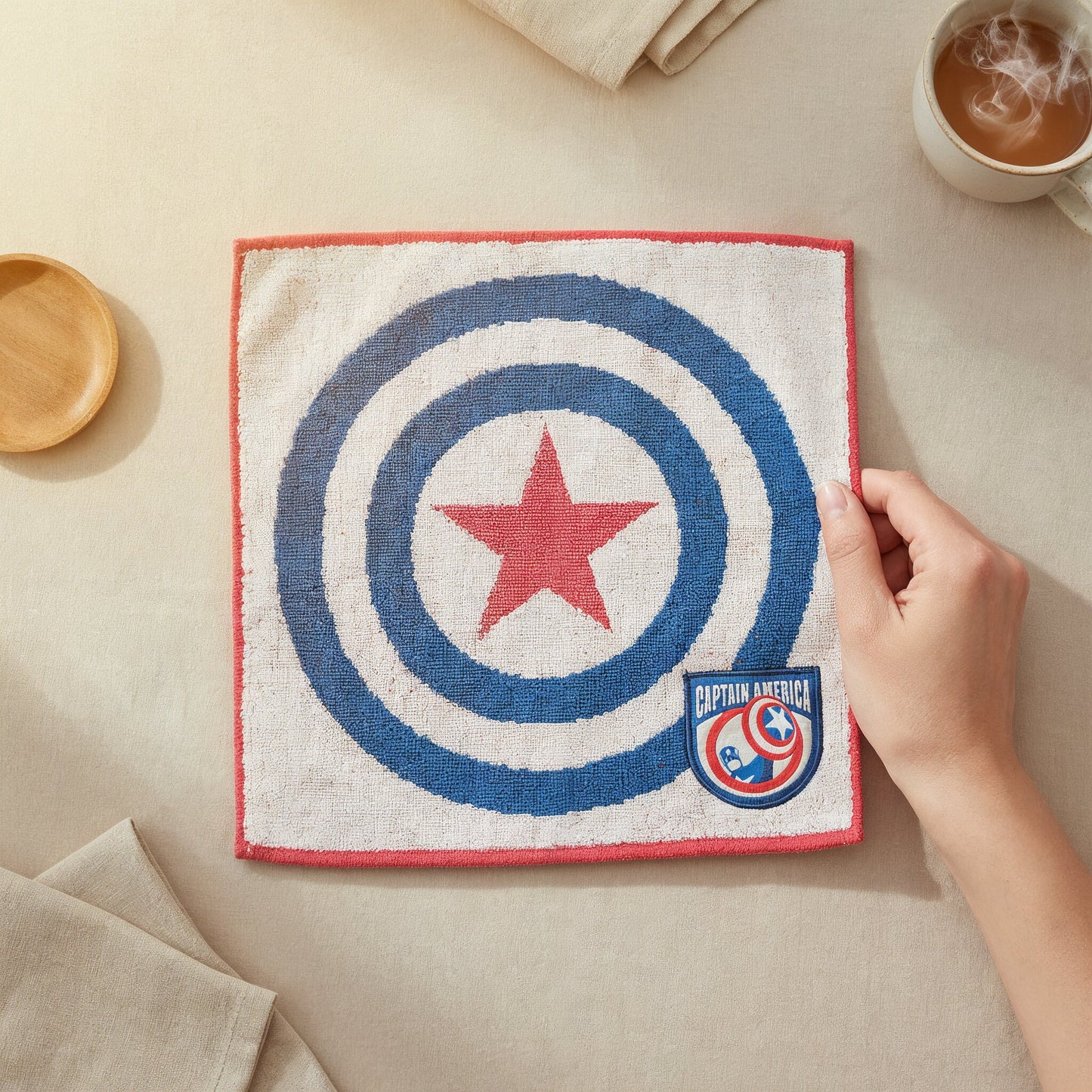 Captain America Mini Handtuch