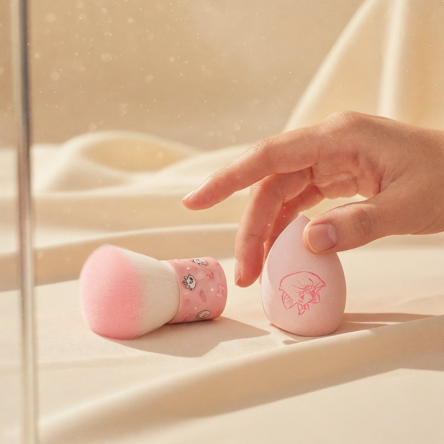 Animals Collection Makeup Sponge & Brush kit-Marie