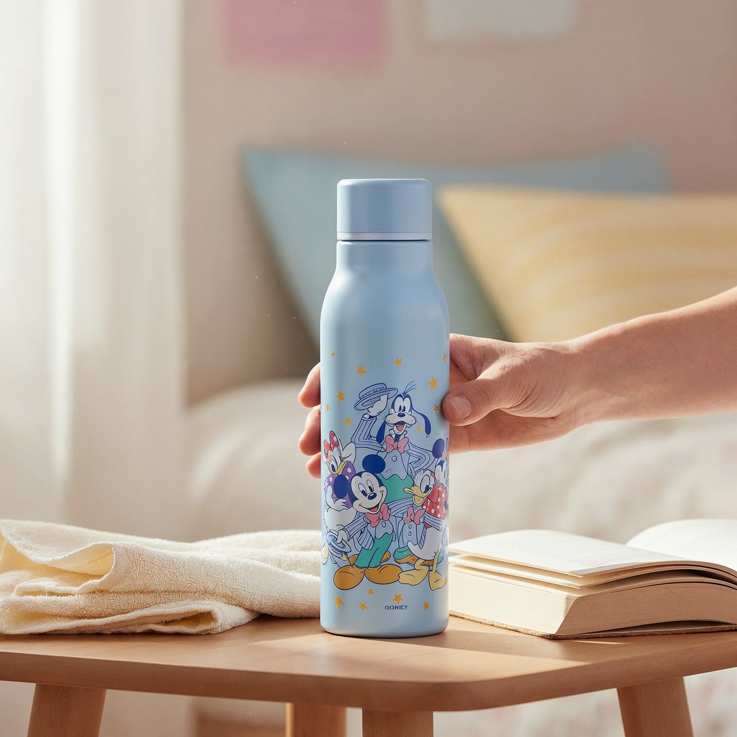 Mickey & Friends Edelstahlflasche mit Sternenmuster