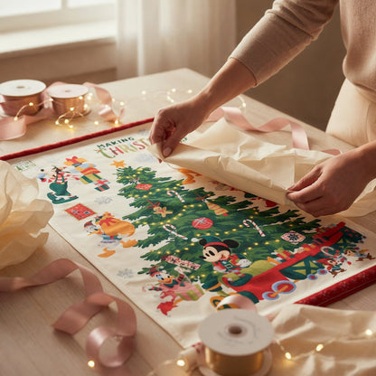 Mickey & Friends Tapestry mit Beleuchtung Weihnachtsdeko