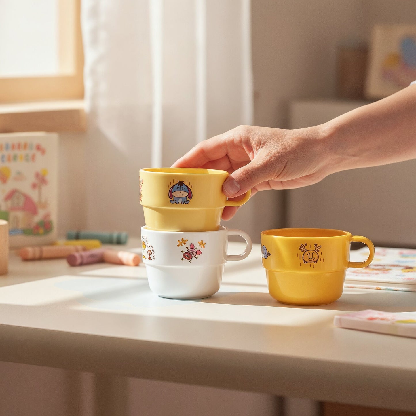 Stapelbecher 3er Set Kanahai/Pooh