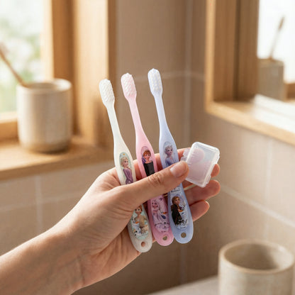 Kindergarten Zahnbürste 3er Pack mit Kappe
