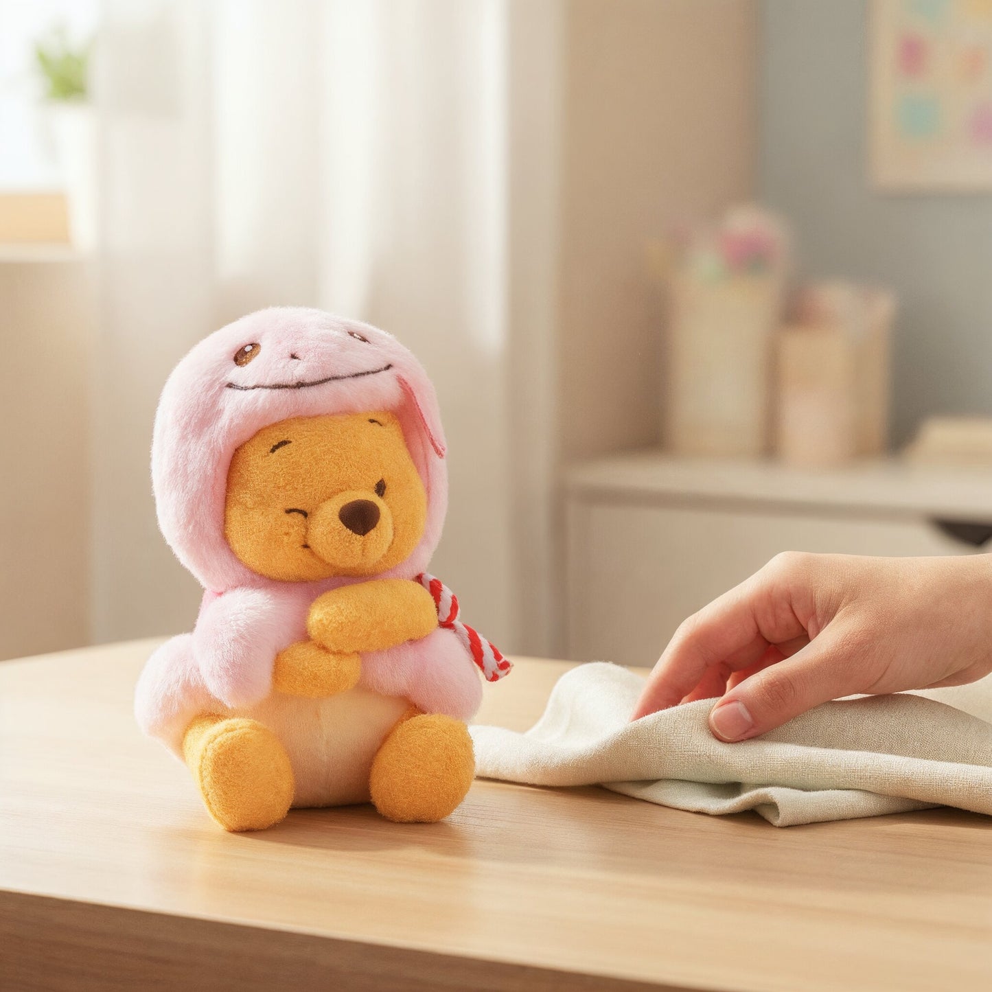 Winnie the Pooh (S) Pink Year of Snake - Soft toy - 16 cm