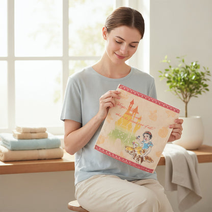 Snow White Wash Towel Water Snow