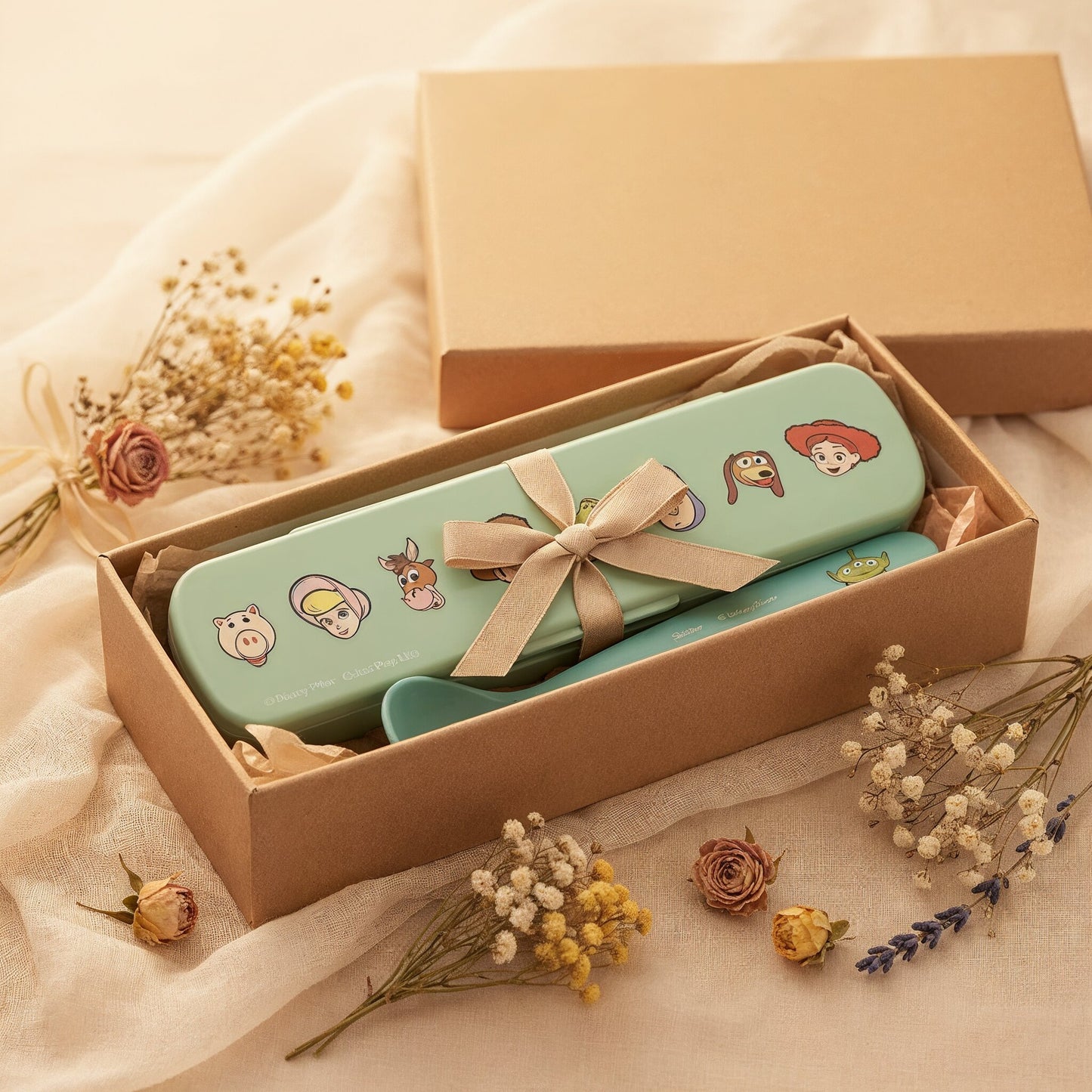 Disney Store - Antibacterial Soup Spoon with Case [16cm] Toy Story Smoke Color - Kitchen Utensils