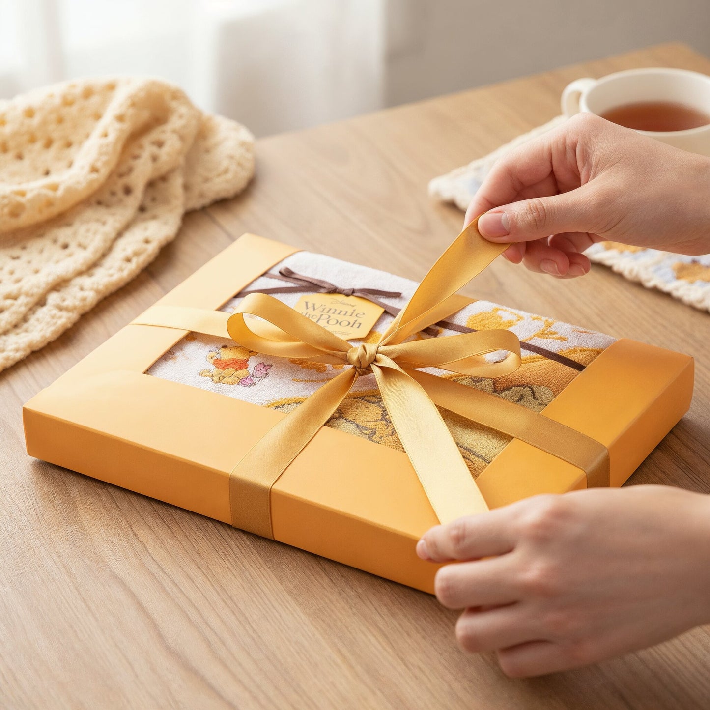 Winnie Puuh Geschenkset (Waschlappen & Gesichtstuch)