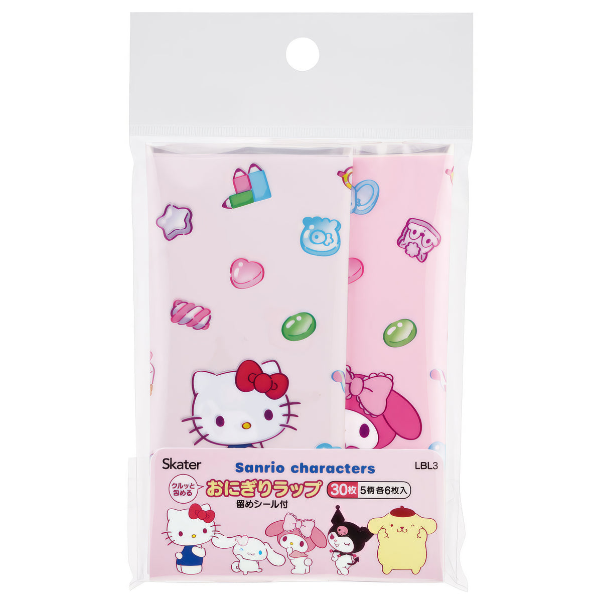 Hello Kitty & Freunde Onigiri-Wraps 30 Stück, 5 Designs – Produktbild
