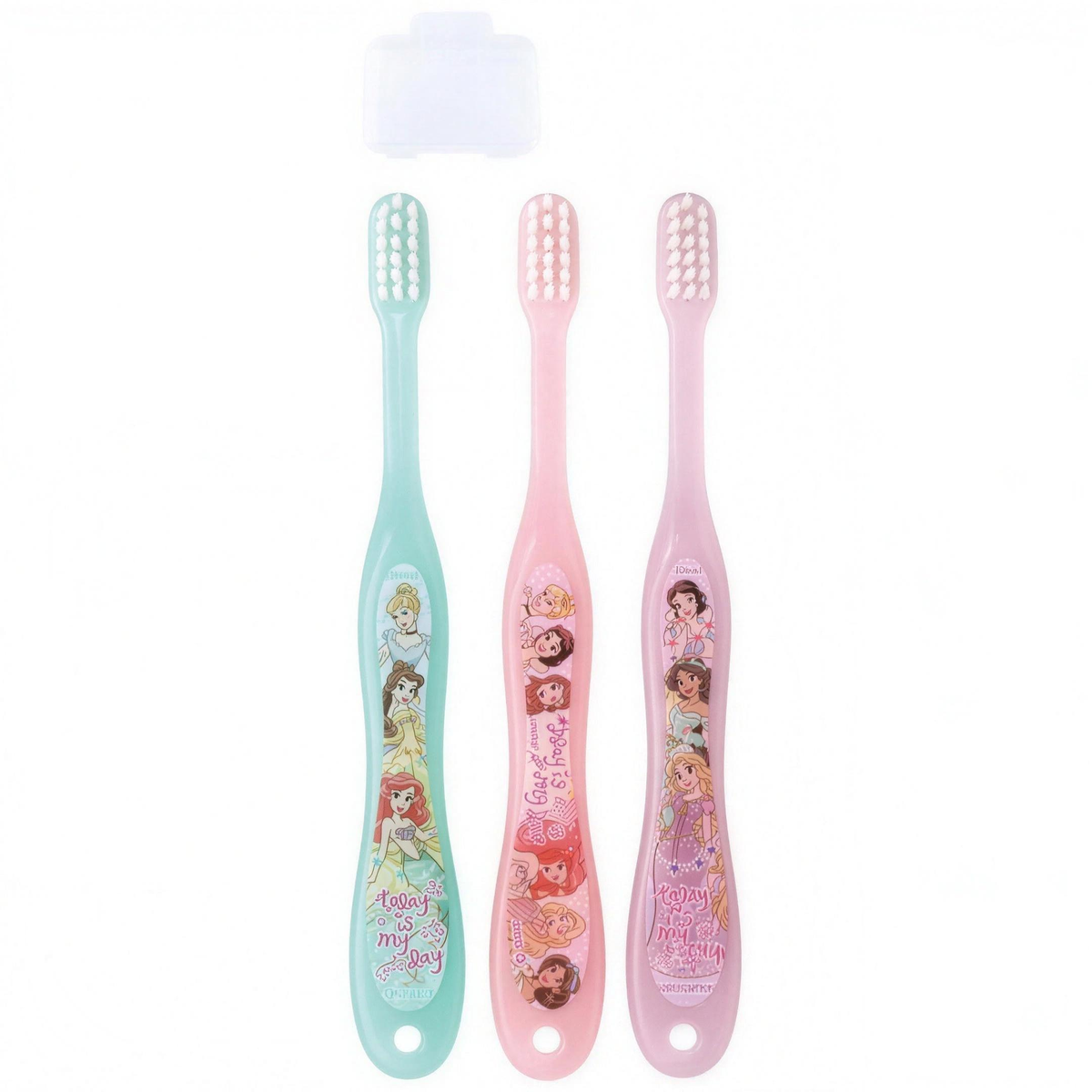 Prinzessin Zahnbürste 3er-Pack mit Kappe Japan Disney Store
