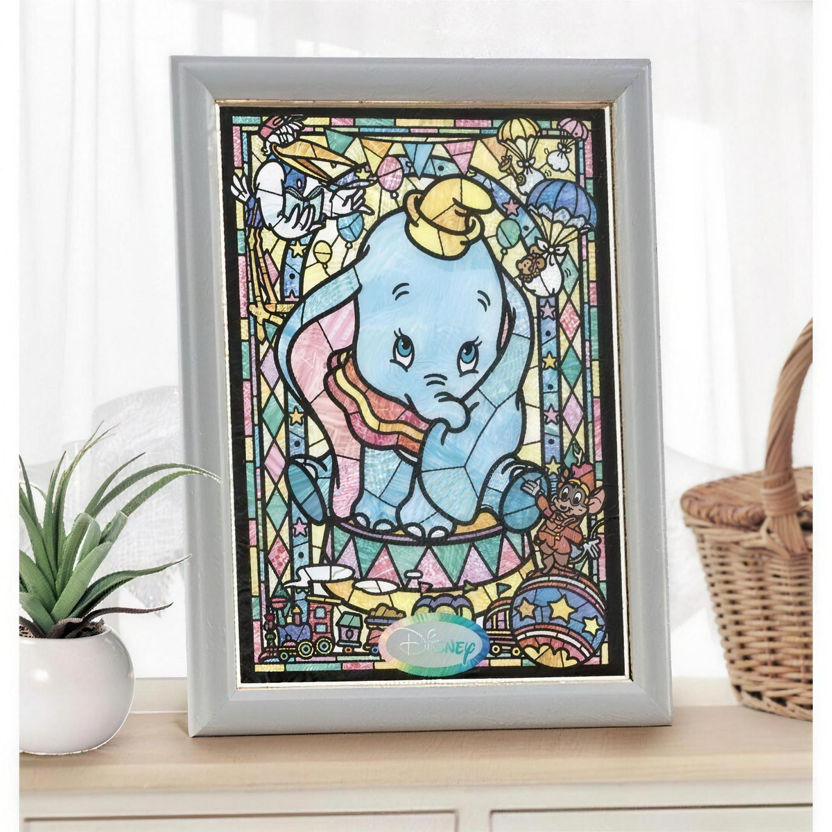 Dumbo Stained Art Puzzle 266 Teile Dumbo Stained Glass Japan Disney Store