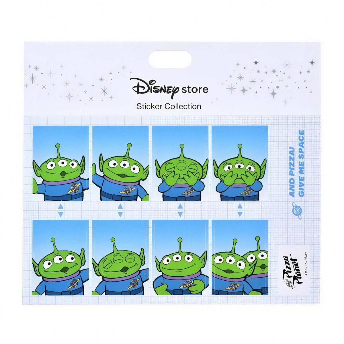 Little Green Men/Alien Fotoaufkleber Japan Disney Store