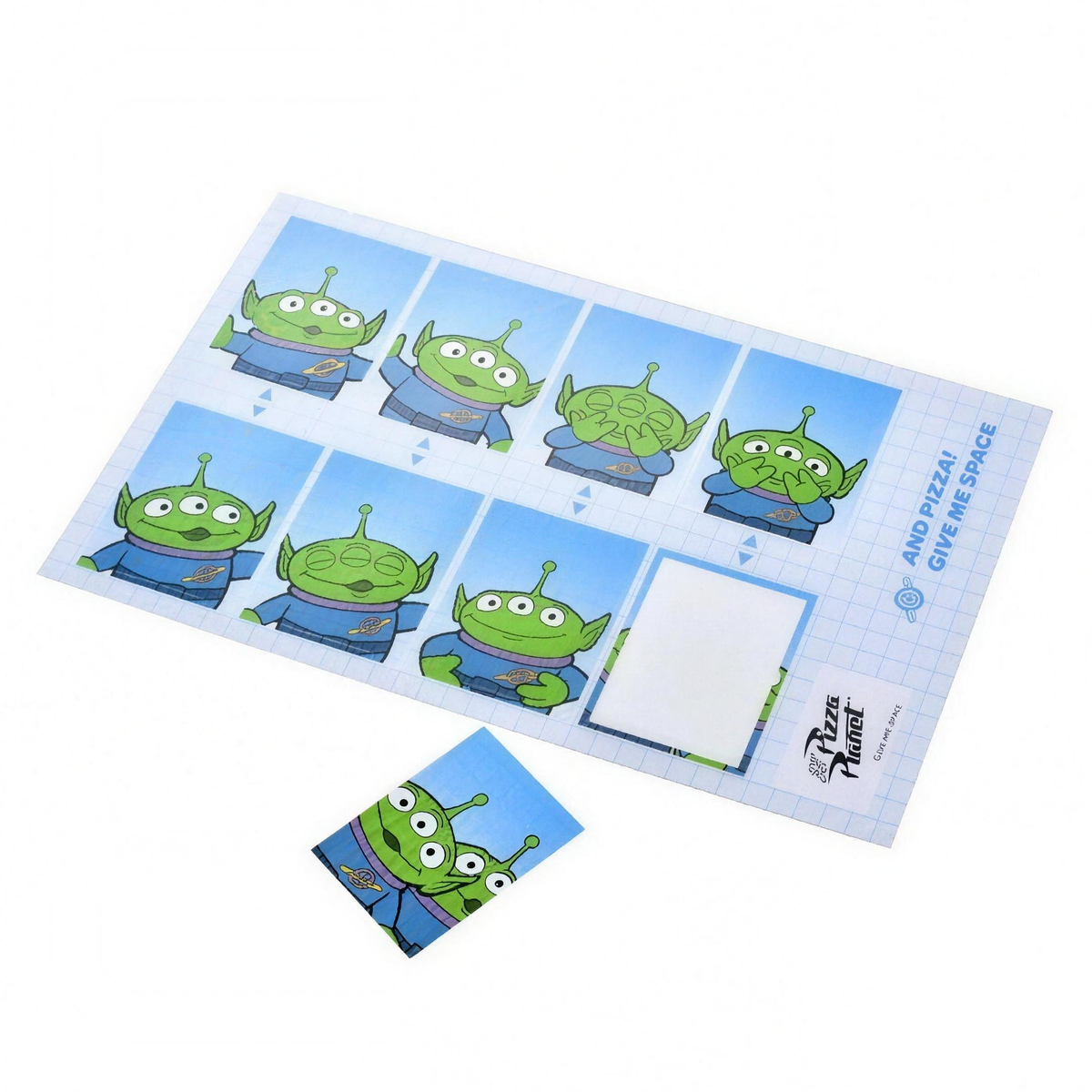 Little Green Men/Alien Fotoaufkleber Japan Disney Store