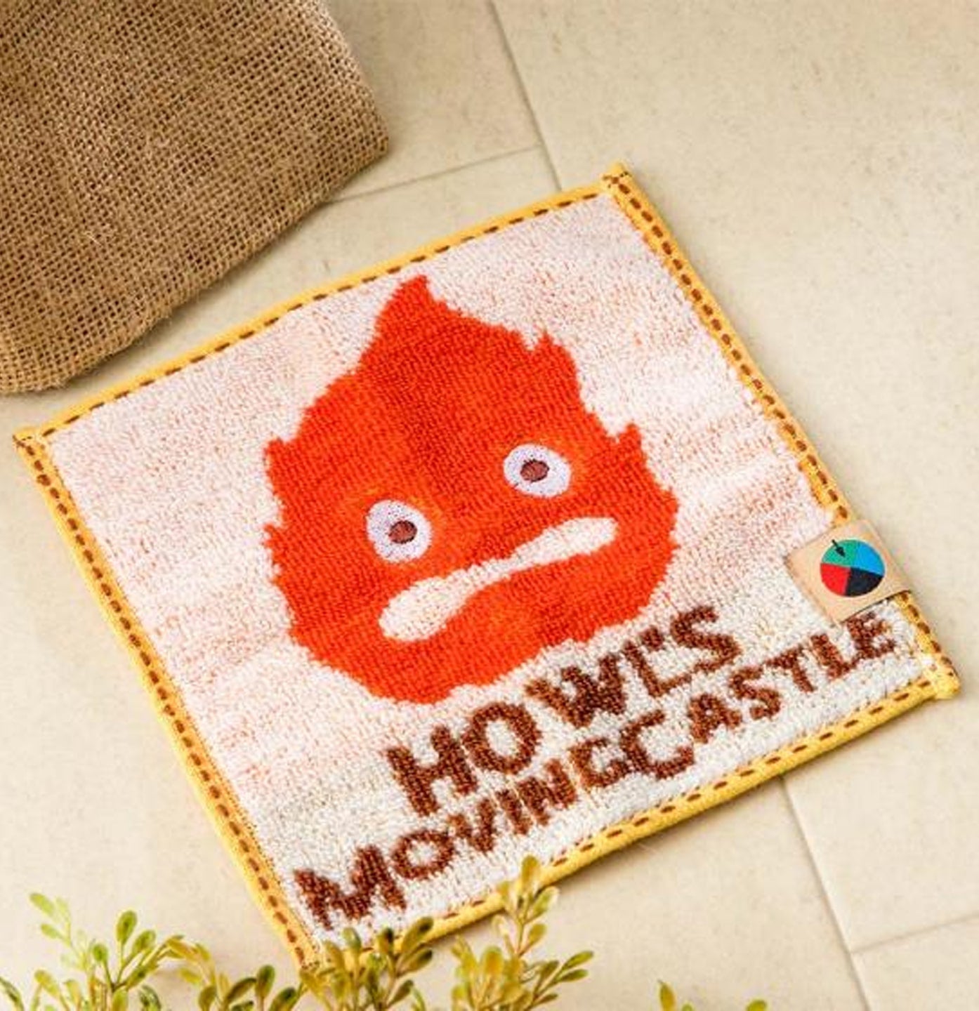 Das wandelnde Schloss Calcifer Bean Handtuch Studio Ghibli