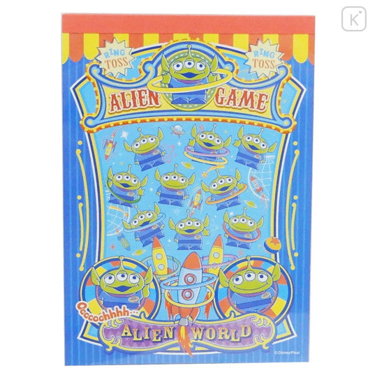 A6 Notepad Toy Story Little Green Men Alien Game Japan Disney Store