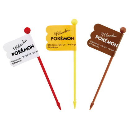 Pikachu Face Lunch-Picks 9er-Set, 7 cm – Produktbild