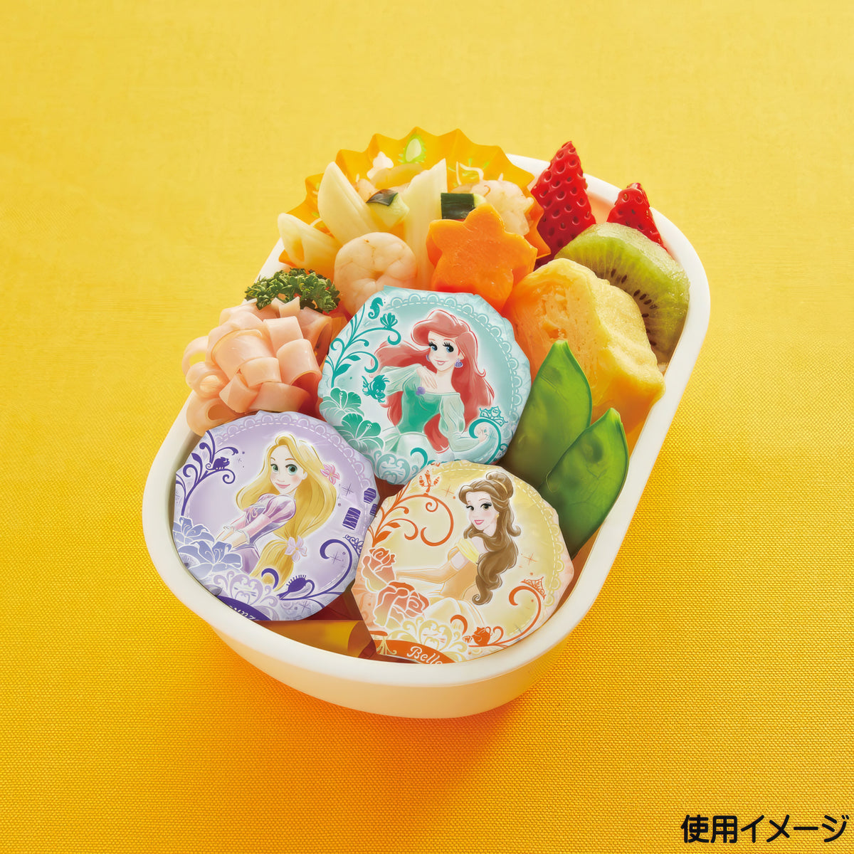 Prinzessinnen Onigiri-Wraps 10 Stück, 5 Designs – Produktbild