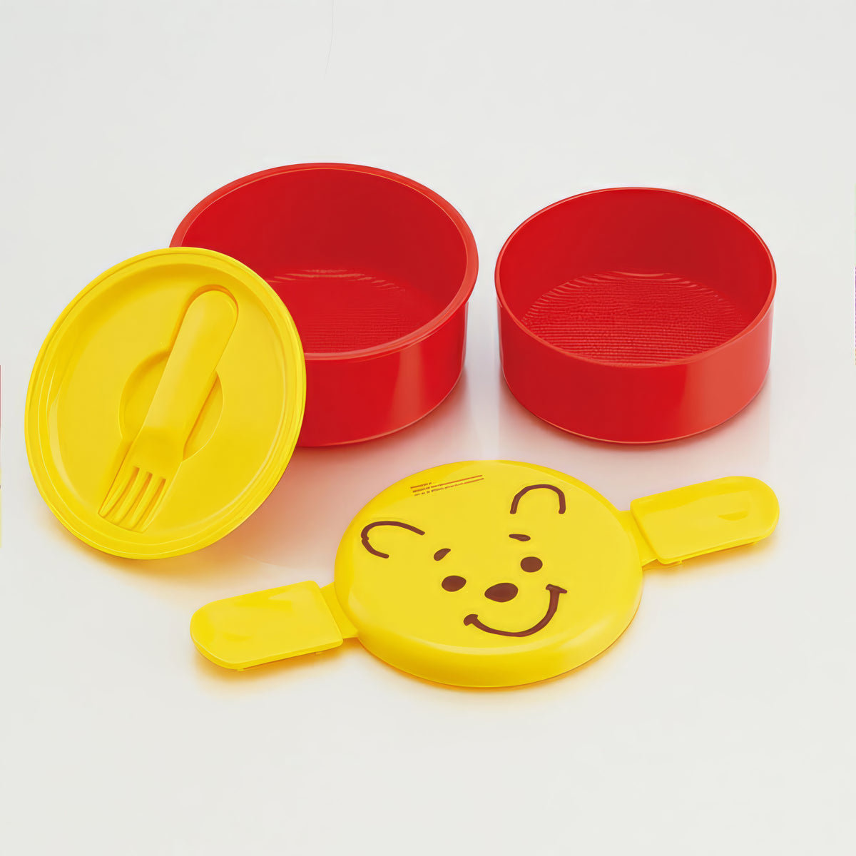 Winnie Puuh Gesicht Runde Lunchbox 2 Etagen 500 ml – Produktbild