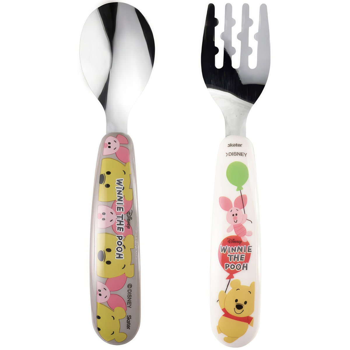 Winnie Puuh Kinderbesteck Löffel und Gabel, Edelstahl – Produktbild